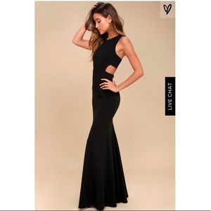 Loving Embrace Black Cutout Dress